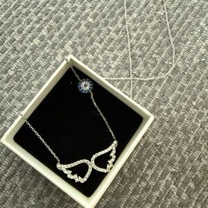 Sterling silver 925 made in Italy infinity + evil eye pendant and necklace